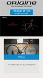Mobile Screenshot of origine-cycles.com