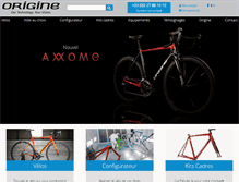 Tablet Screenshot of origine-cycles.com